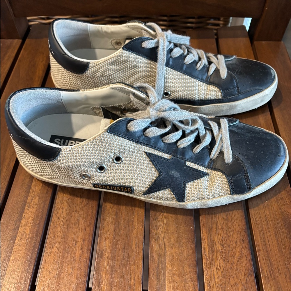 Golden Goose Men's Sneakers in Black and Cream